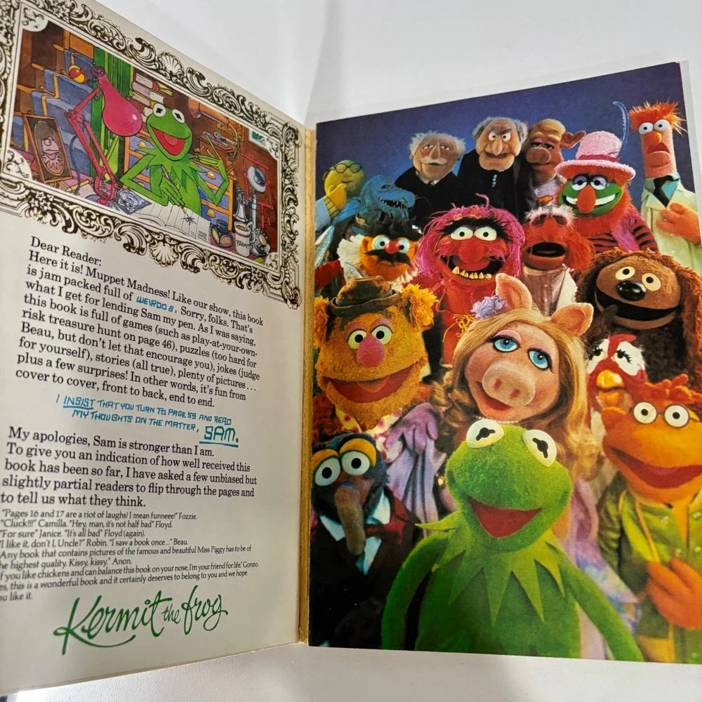 Muppet Madness First Edition 1980 Random House Jim Henson Vintage Activity Book